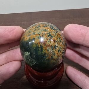 0.3 lbs Bloodstone Crystal Sphere 50 mm